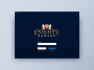 Knights Reward Backend Login