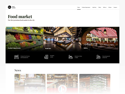 Food market design figma ui uxui web design webdesign