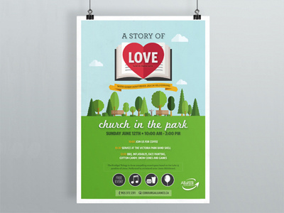 Church in the Park Poster