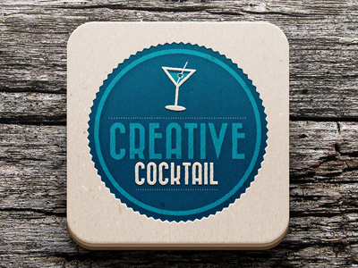 Creative Cocktail Branding branding cocktail creative design logo menu restaurant teal vintage