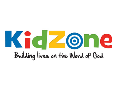 Kidzone Logo branding bullseye children church colors god kids logo primary target