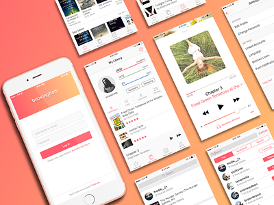 Bookingham app app design book debut invite ios app ios giu shot ui ux