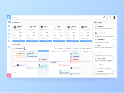 Concept of The Medical App app color concept dashboard doctor health healthcare medical medicine minimal patient schedule treatment ui