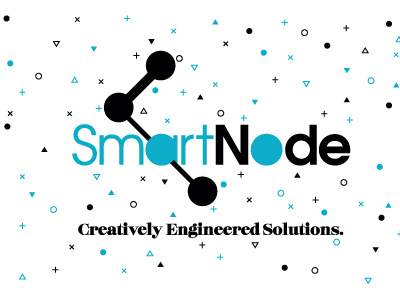 SmartNode brand business card logo shapes