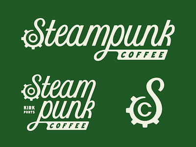Steampunk Coffee Responsive Logo Suite