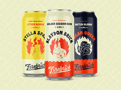 Firebrick Brewery Beer Packaging