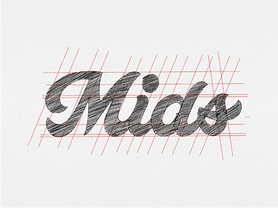 Mids Logo Concept Sketch brand identity cannabis custom script custom type hand lettering juicy script lettering lettering logo logo concept logo design logo designer logo inspiration logo sketch logotype marijuana scipt script font script logo typography wordmark