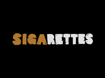 Sigarettes band logo punk rock surf punk