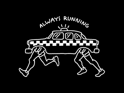 Always Running jogging nyc running taxi