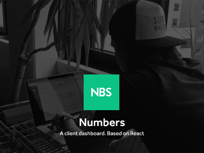 Numbers. Presentation animated chart dashboard js presentation react sass slide ui ux