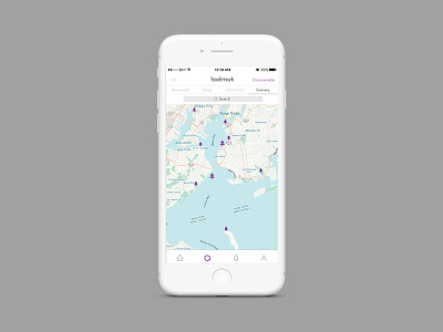 Search Map Concept debut map mobile mockup ui ux