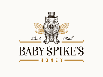 Baby Spike's Honey logo design