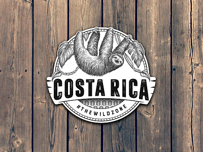 Sloth Badge - COSTA RICA The Wild Zone