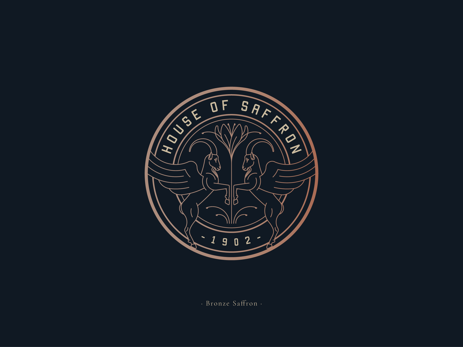 House Of Saffron Logo design by Yokaona on Dribbble