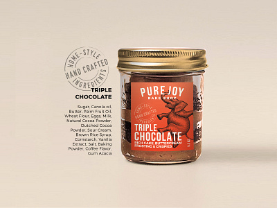 Pure Joy Bake Shop - Label design bakery branding cross hatching elephant hand drawn illustration jars label design vector vintage
