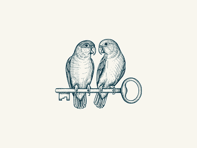 The Nestled Inn - illustration animal artisan bird design hand drawn illustration logo nature rustic vintage