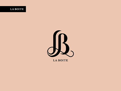 La Boite - Brand Image boutique logo branding butterfly fancy lettering flowershop hand drawn high end logo luxurious monogram logo pattern