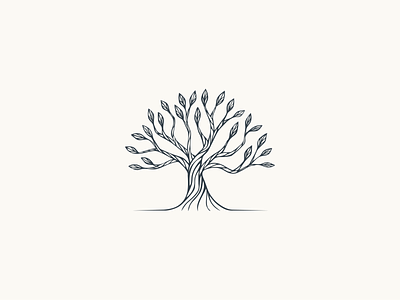 Real Value Capital - Logo design clean hand drawn logo logo design modern modern art nature timeless tree vector