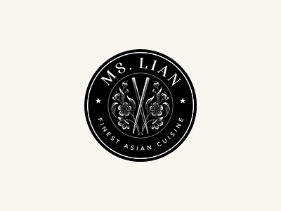 Logo design for Ms.Lian - European/Asian fusion restaurant