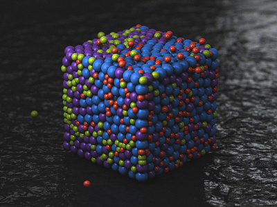 CubeBall 3d 3d art cinema 4d design illustration