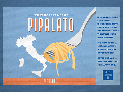 Pipalato Our Story deco design food illustration interior design italian pasta poster print retro type vintage