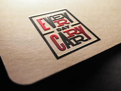 Everyday Carry 2 badge branding design edc icon letterpress lockup logo stamp tag type