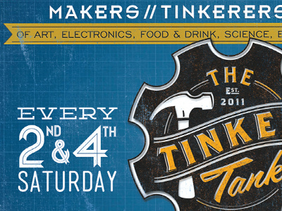 Tinker Tank Miami - Flyer collateral design flyer logo postcard type