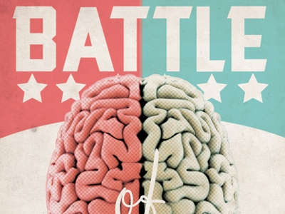 Battle of the Wits advertising design poster type typography