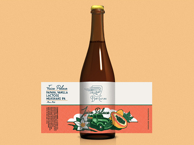 Beat Culture "Juice Palace" Beer Bottle Packaging