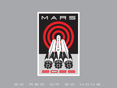 Space Mission Patch: Mars 2025 badge badgedesign branding mars patch space spaceship