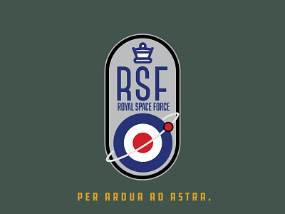 Space Mission Patch: Royal Space Force badge badge logo branding british design designs nasa space spacex