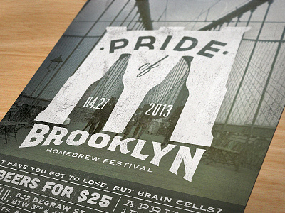 Pride of Brooklyn Poster beer design outdoor photography poster print type typography