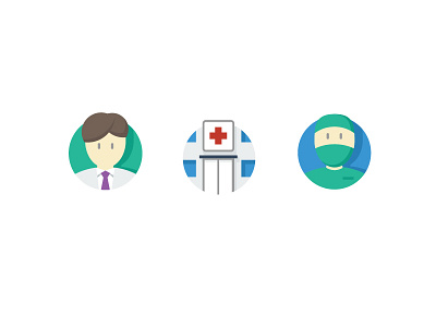 Friendly Health Icons icons illustration