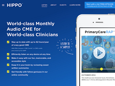 Hippo Education branding homepage web design