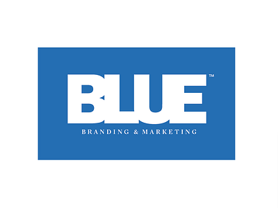 BLUE logo branding identity logo