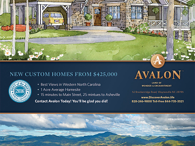Avalon Print Ad advertising branding marketing print design