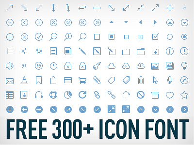 FREE Icon Font arrows business ecommerce font freebie icon font icons ios7 responsive retina social media