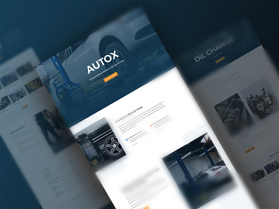 Auto Shop Website Template - Sneak Peak