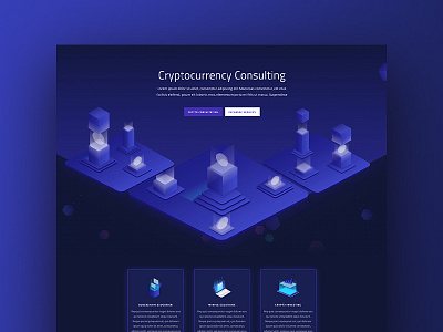 Cryptocurrency Website Template - Sneak Peak