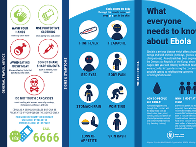Ebola Awareness Panflet 2019 graphicdesign illustration