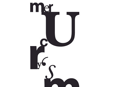 Mercury's moods type typography