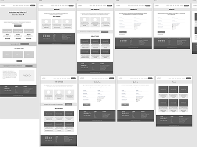 Wireframe for new webiste by Bhupinder Kumar on Dribbble