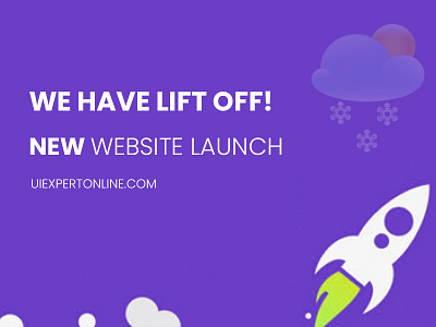 Website launch banner adobe xd illustration uxui website