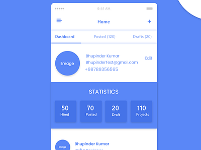 Application wireframe