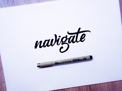 Navigate #callinuary calligraphy callinuary handlettering lettering typography