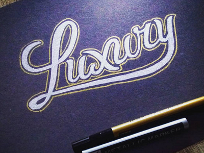 Luxury #callinuary calligraphy callinuary handlettering lettering typography