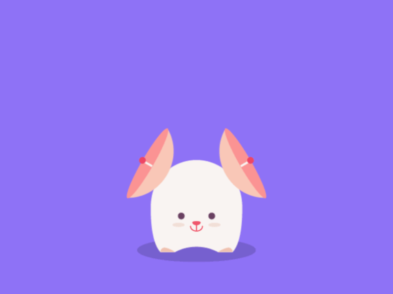 Tobie antenna character animation illustration motion rabbit
