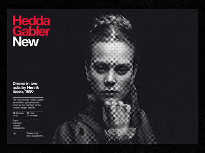 Hedda Gabler poster drama poster art theater theater posters