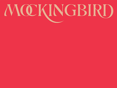 Mockingbird History custom lettering logo