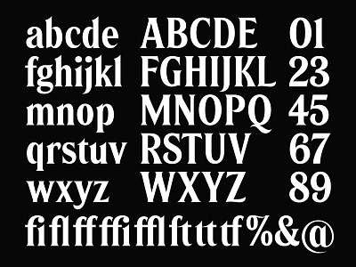 Garrison Brothers font